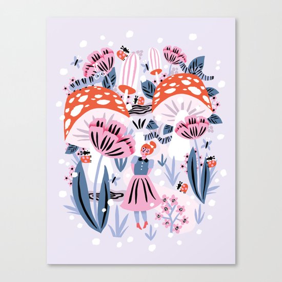 Alice in Winterland Canvas Print