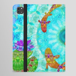Colorful Zen Art - Mandala Koi Fish Garden iPad Folio Case