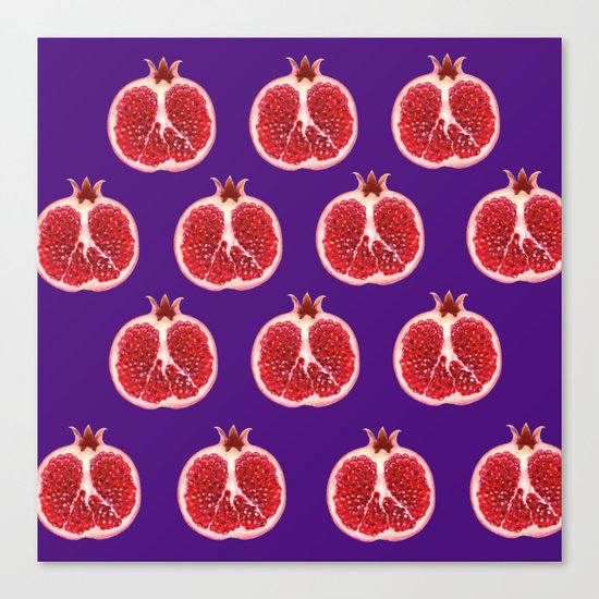 pomegranate pattern Canvas Print