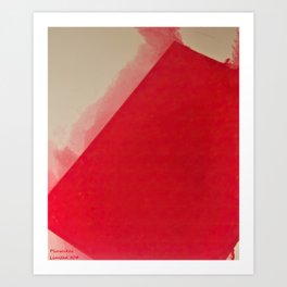 red leaf Abstract ( Limited 01 / 50#) Art Print