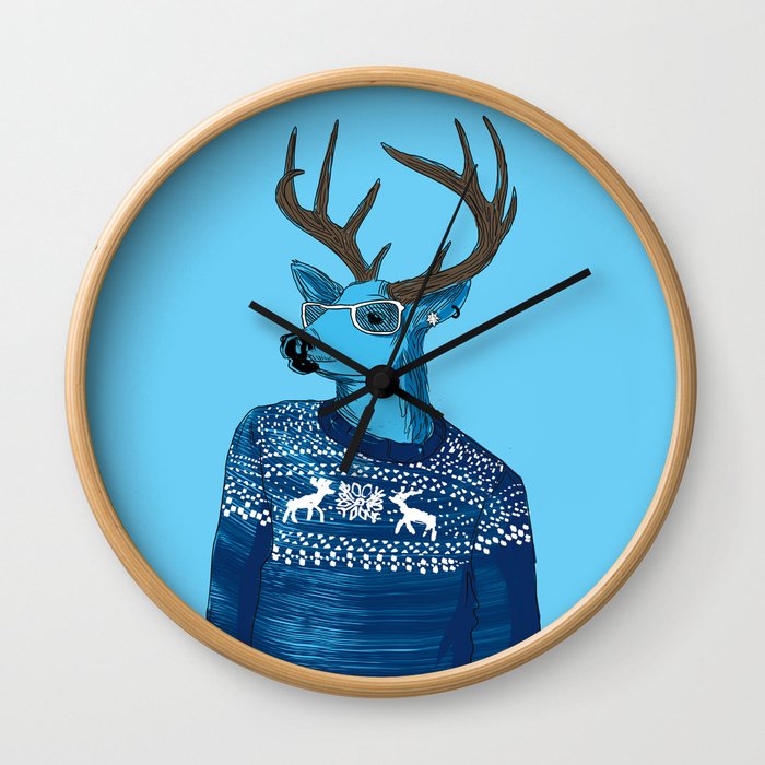 sweet deer Wall Clock