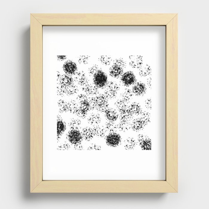 Black and white dust Recessed Framed Print