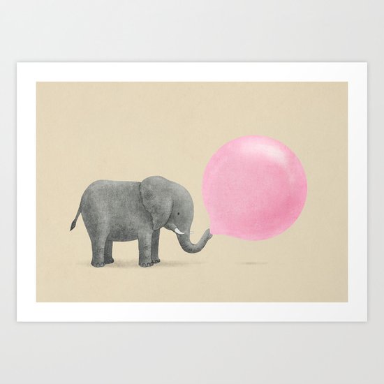 Jumbo Bubble Gum Art Print