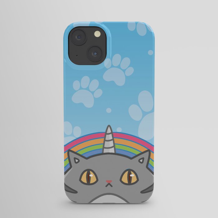 Unicorn Rainbow Cat iPhone Case