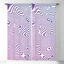 Pinky Optical Illusion Lines  Blackout Curtain