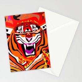 the bengal tiger, happy chinese new year, lunar year of the tiger  Stationery Card