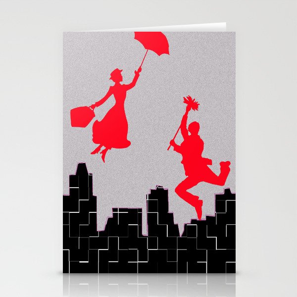 Mary Poppins squares Stationery Cards