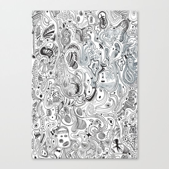 Histological section of my inner world (#4);original version Canvas Print