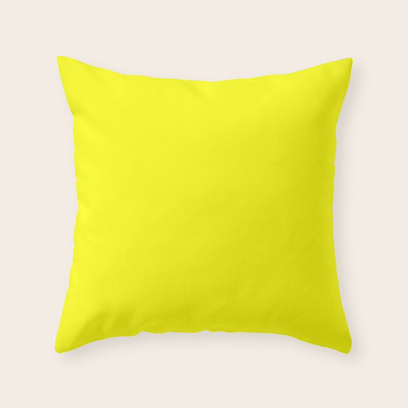 neon yellow throw pillow