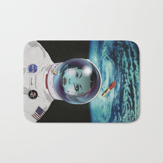 Miss Space Pilot Bath Mat