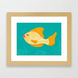 Glamorous Fish Framed Art Print