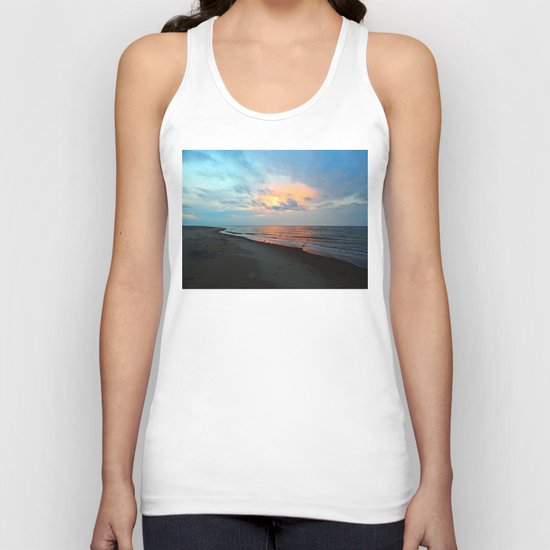 PEI Sandy Beach Sunset Unisex Tank Top