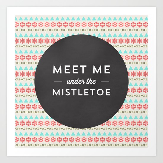 MISTLETOE Art Print