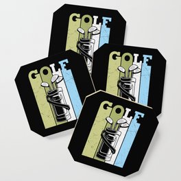 Vintage Golf Clubs Coaster