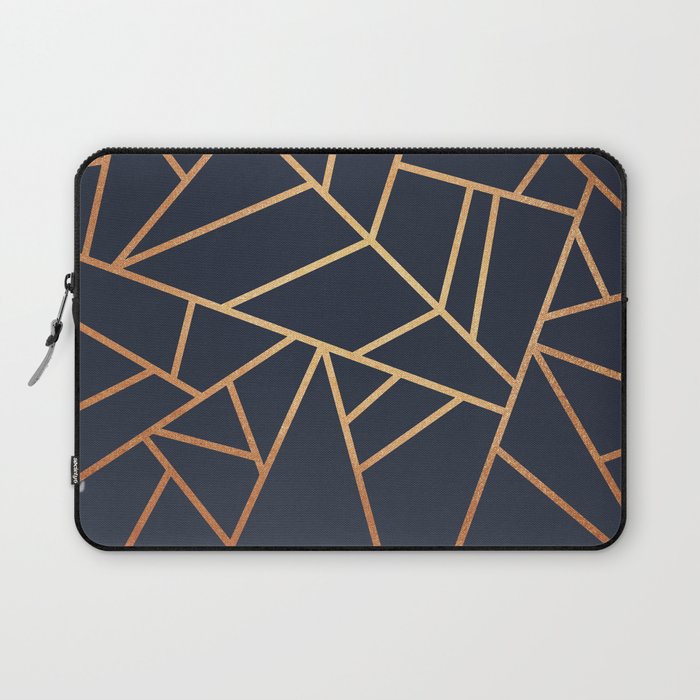 Copper and Midnight Navy Laptop Sleeve