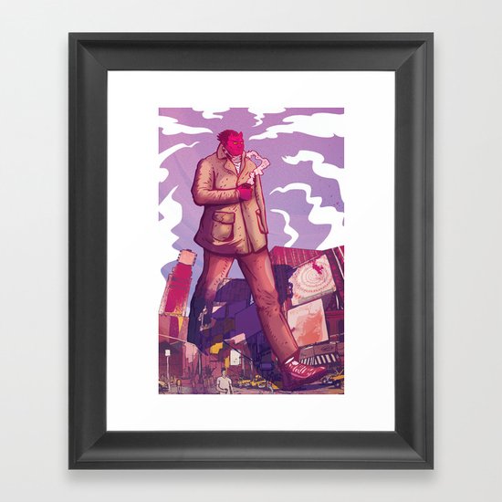 # Hot cappuccino Framed Art Print