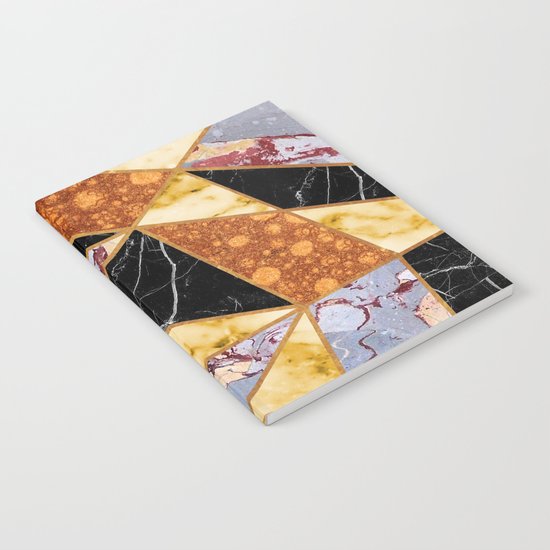 Abstract #458 Molten Metal & Marble Notebook