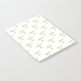 Light Green Palm Trees Pattern Notebook