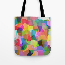 Modern Abstract Chroma Multicolor Tote Bag