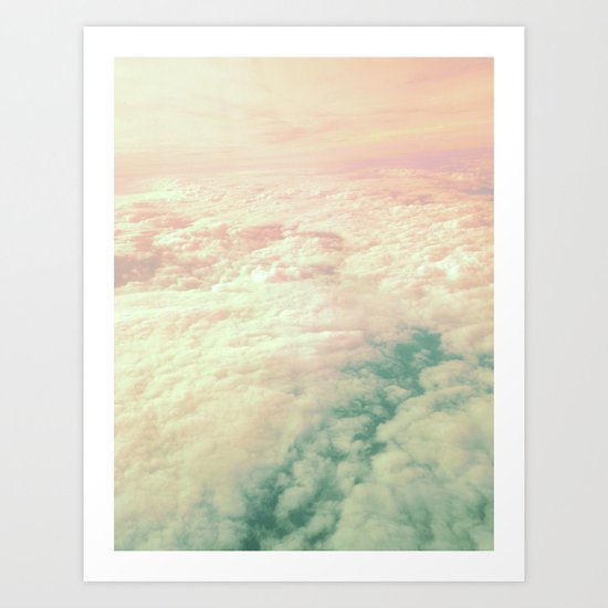 Raindbow Clouds Art Print