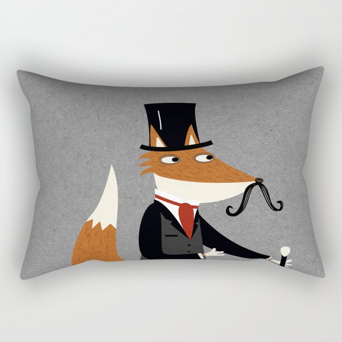 Gentleman Fox Rectangular Pillow