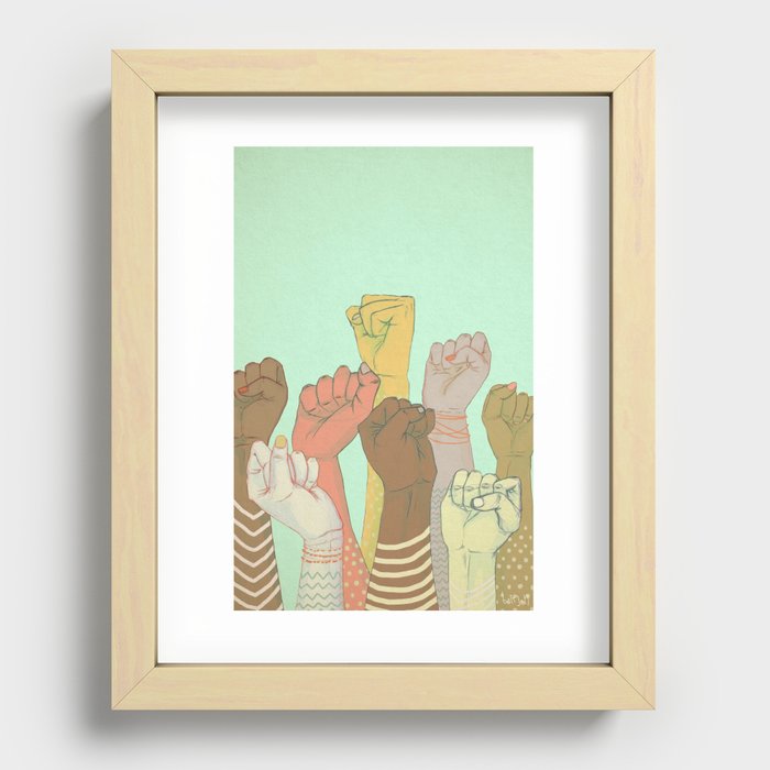 together Recessed Framed Print