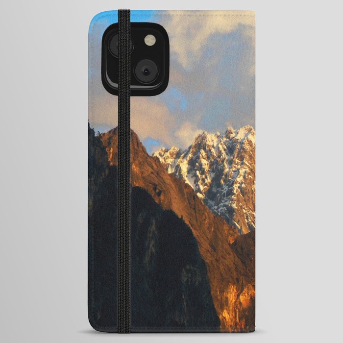 China Photography - Beautiful Sunset Over Yunnan Himalayas iPhone Wallet Case