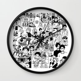 Haikyuu!! - Manga Collage Wall Clock