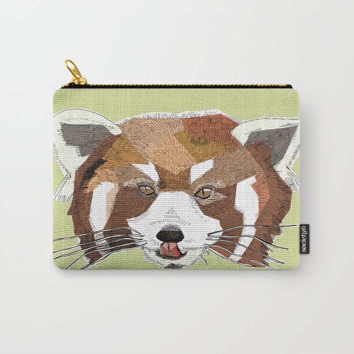 Red Panda Head Carry-All Pouch