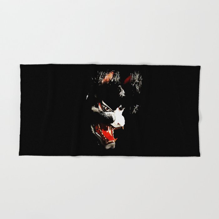 Kitsune Yokai Japanese Evil Fox Mask Hand Bath Towel By Misakino Society6