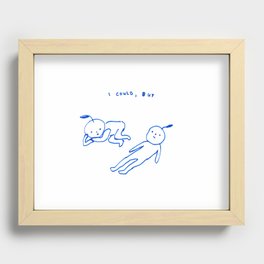 i could, but... rather not Recessed Framed Print