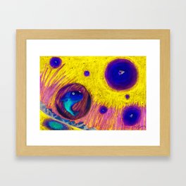 Firefly and Fish Framed Art Print