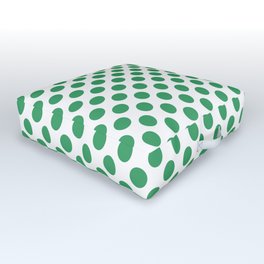 Kelly Green Small Polka Dots Outdoor Floor Cushion | Kellygreen, Digital, Spotted, Pattern, Graphicdesign, Polkadotted, Nursery, Greenpolkadots, Greenandwhite, Polkadots 