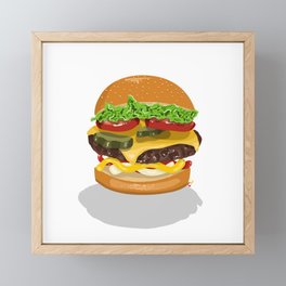 Burger Perfection Framed Mini Art Print