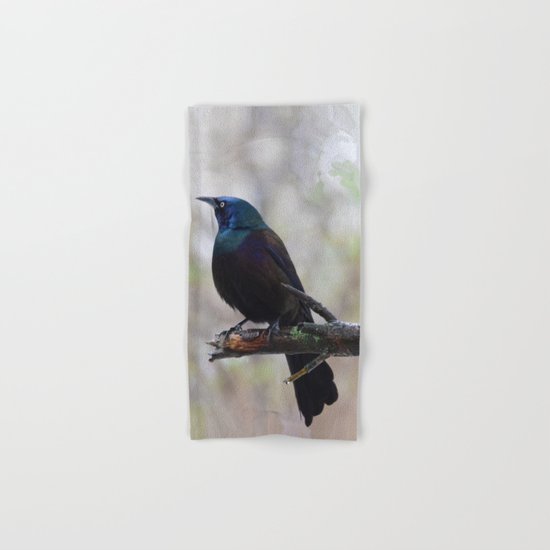 Yonder (Common Grackle) Hand & Bath Towel