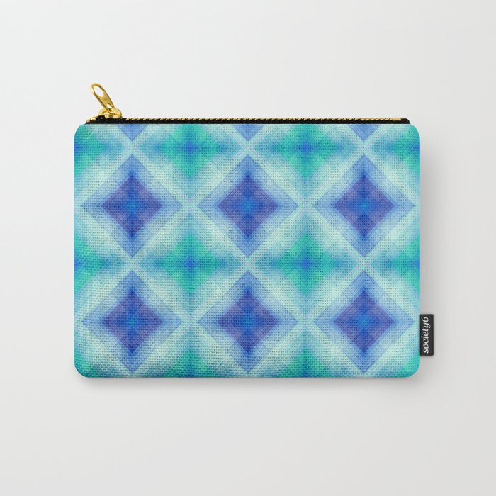 Pattern squares blue Carry-All Pouch