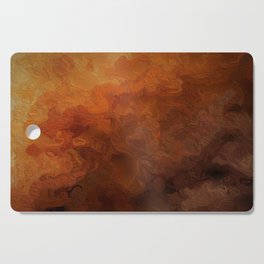 Amber Sunset Abstract Cutting Board