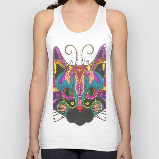 Cat Style Unisex Tank Top