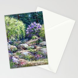 Path to Lilacs Stationery Cards