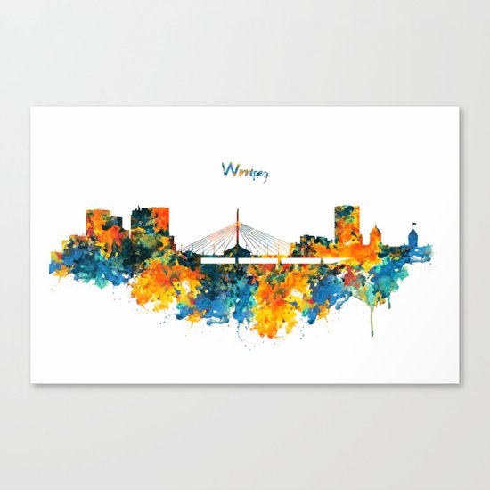 Winnipeg Skyline Canvas Print