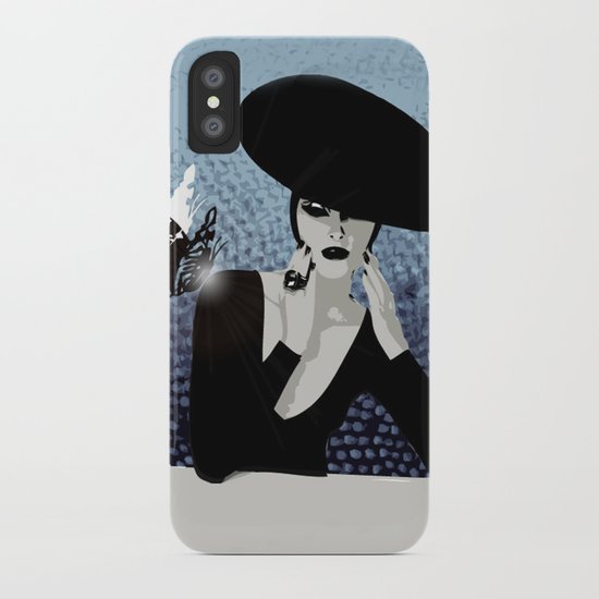 butterfly and woman iPhone Case