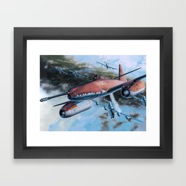 Me262 A1 Framed Art Print | Bomber, Luftwaffe, Fw190, Fighter, Airforce, Plane, Combat, Air, Air Force, Graphicdesign 