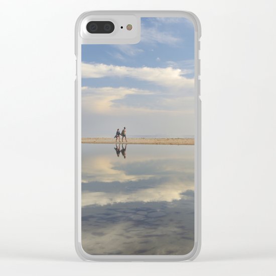 "Heaven walk". Sea sunset Clear iPhone Case