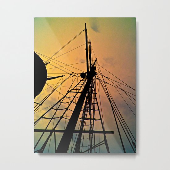 We Sail at Dawn Metal Print