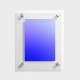 60 Blue Gradient 220506 Aura Ombre Valourine Digital Minimalist Art Floating Acrylic Print