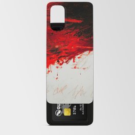 Twombly red abstract Android Card Case
