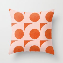 Abstraction_Circles_Pattern_Minimalism_001 Throw Pillow