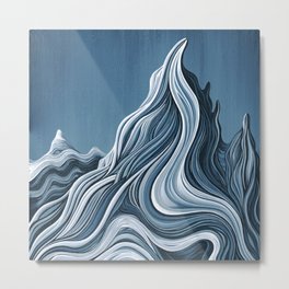 'Mountain Flow' Metal Print | Snowboarding, Mountainview, Mountainart, Snowboard, Shredart, Mountainpeak, Abstractmountain, Acrylic, Ski, Outside 