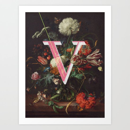 Letter V Art Print