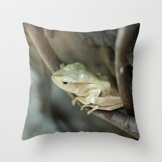 Froggy style Throw Pillow